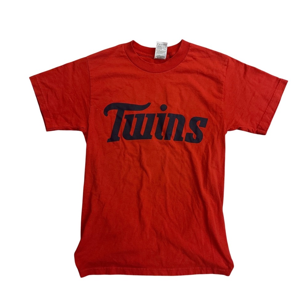 Fruit of the Loom Minnesota Twins‎ Red Graphic T-Shirt Huey 7 Small Baseball Tee